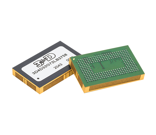 DDR4 SDRAM 32Gbit military and defense memory 3D4D32G72LB2758